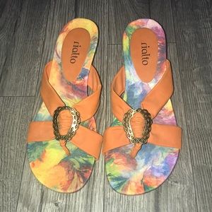 Rialto,womens colorful sandals. Size 8.5.